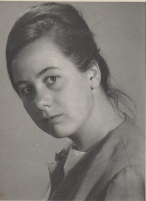 Black and White photograph of Ruth Hartley aged 18